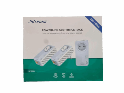 POWERLINE 500 TRIPLE PACK STRONG RIPETITORI ADATTATORI INTERNET LAN EXTENDER